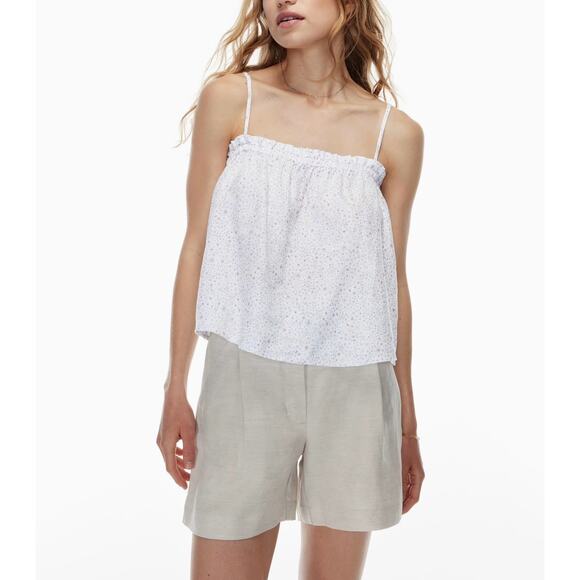 ARITZIA WILFRED Vermeer Linen Camisole Womens Small White Sleeveless Tank NWT - Picture 3 of 15